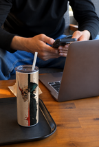 Colossal Tumbler 700ML with Straw | Split Soul Print | Double Walled Insulated Hot & Cold Tumbler 7–8 Hours 1219 Avenue