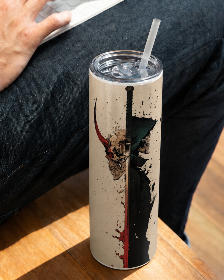 Colossal Tumbler 700ML with Straw | Split Soul Print | Double Walled Insulated Hot & Cold Tumbler 7–8 Hours 1219 Avenue