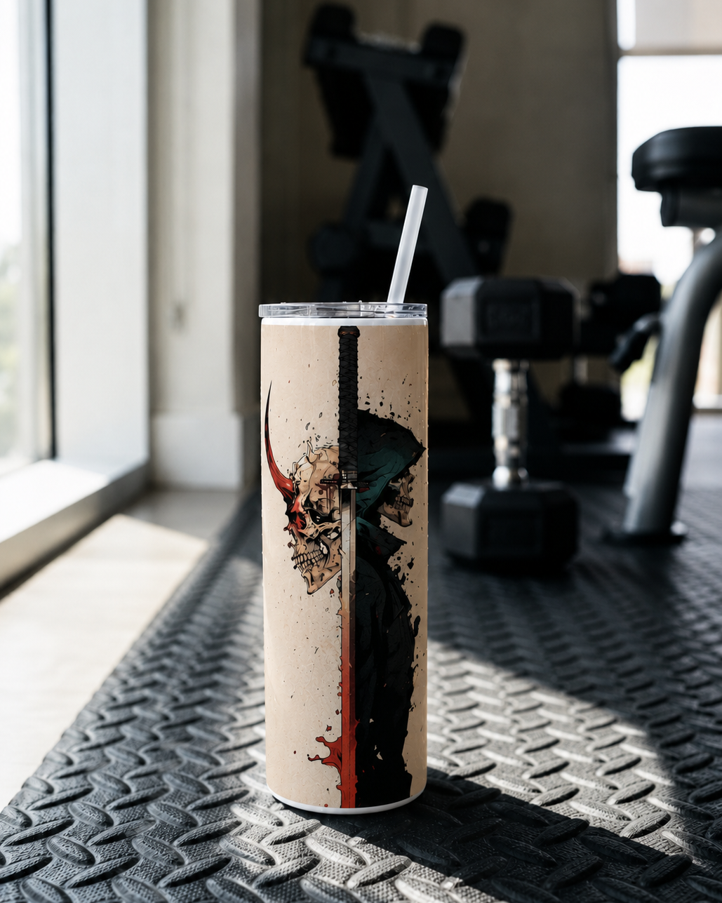 Colossal Tumbler 700ML with Straw | Split Soul Print | Double Walled Insulated Hot & Cold Tumbler 7–8 Hours 1219 Avenue