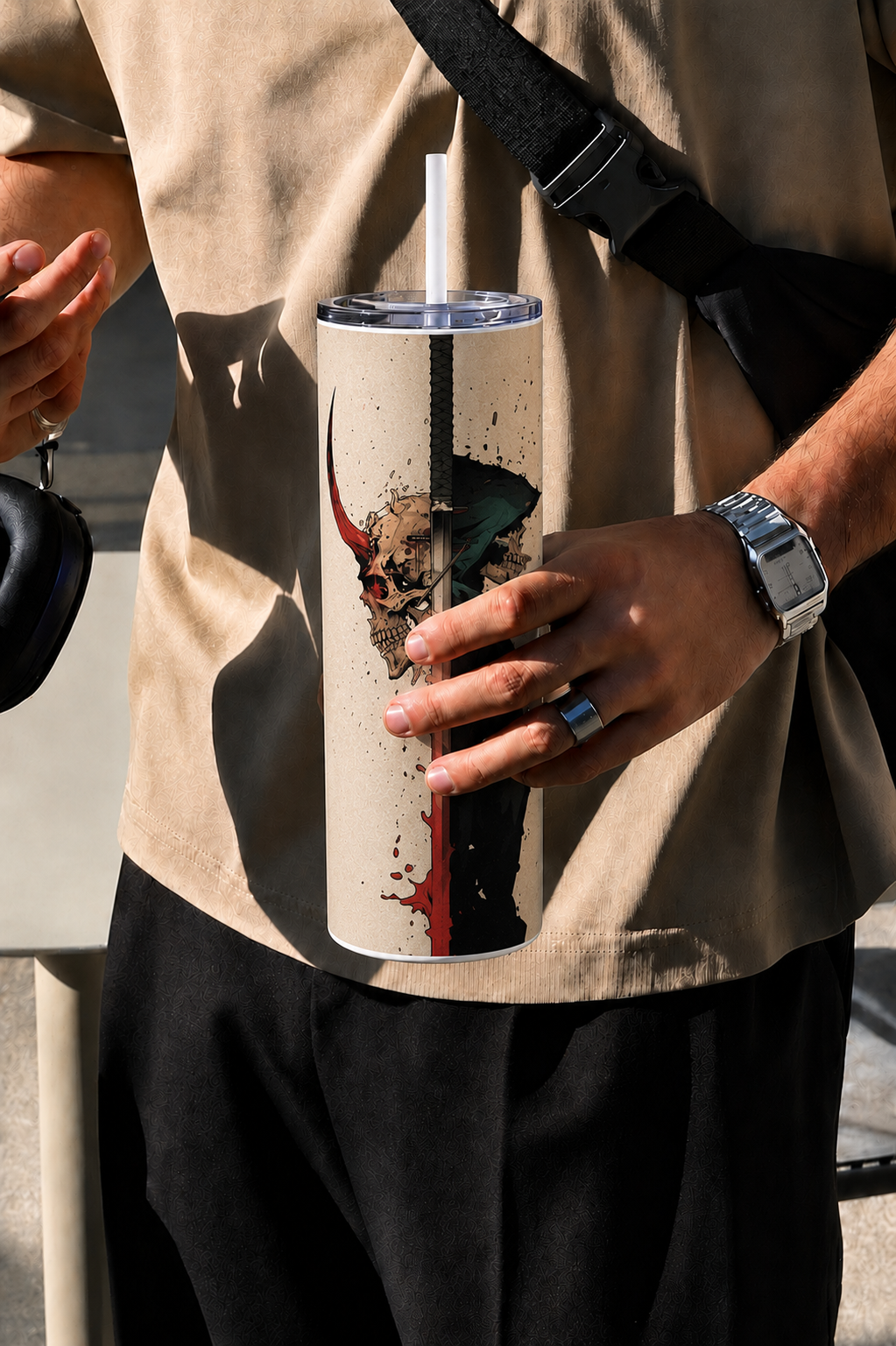 Colossal Tumbler 700ML with Straw | Split Soul Print | Double Walled Insulated Hot & Cold Tumbler 7–8 Hours 1219 Avenue