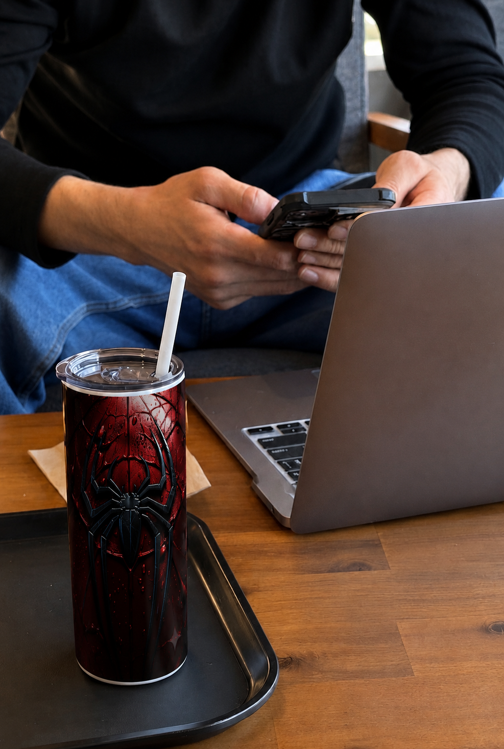 Colossal Tumbler 700ML with Straw | Venom Core Print | Double Walled Insulated Hot & Cold Tumbler 7–8 Hours 1219 Avenue