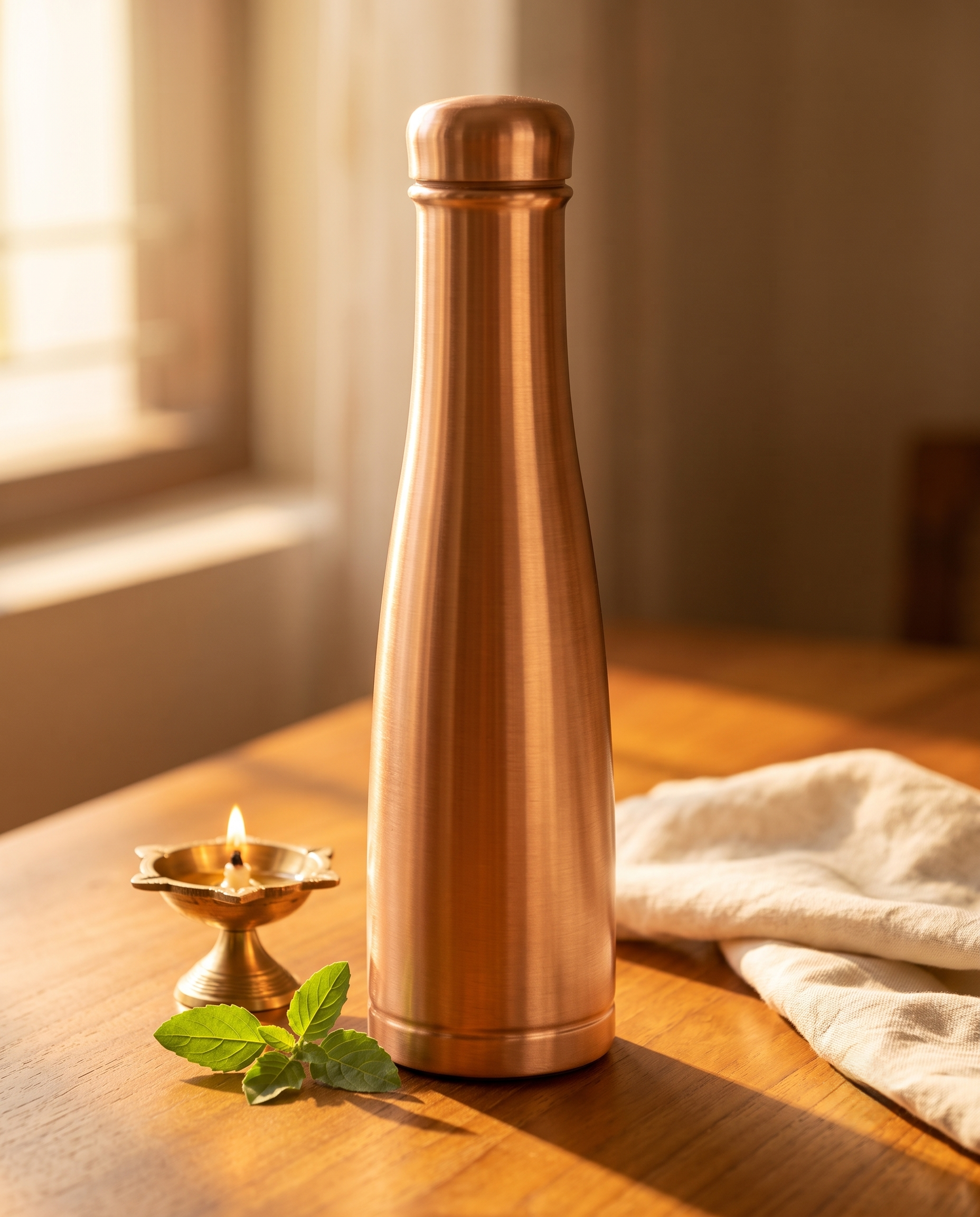 Copper Crown Bottle 750ml | 99% Pure Copper Water Bottle | Leakproof | Premium Ayurvedic Copper Drinking Bottle for Daily Hydration 1219 Avenue