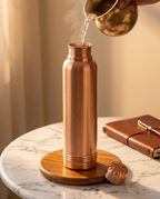 Copper Majesty Bottle 1000ml | 99% Pure Copper Water Bottle | Leakproof | Premium Ayurvedic Copper Drinking Bottle for Daily Hydration 1219 Avenue