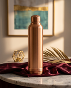Copper Majesty Bottle 1000ml | 99% Pure Copper Water Bottle | Leakproof | Premium Ayurvedic Copper Drinking Bottle for Daily Hydration 1219 Avenue