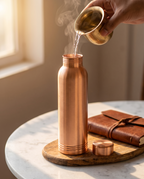 Copper Monarch Bottle 1000ml | 99% Pure Copper Water Bottle | Leakproof | Premium Ayurvedic Copper Drinking Bottle for Daily Hydration 1219 Avenue