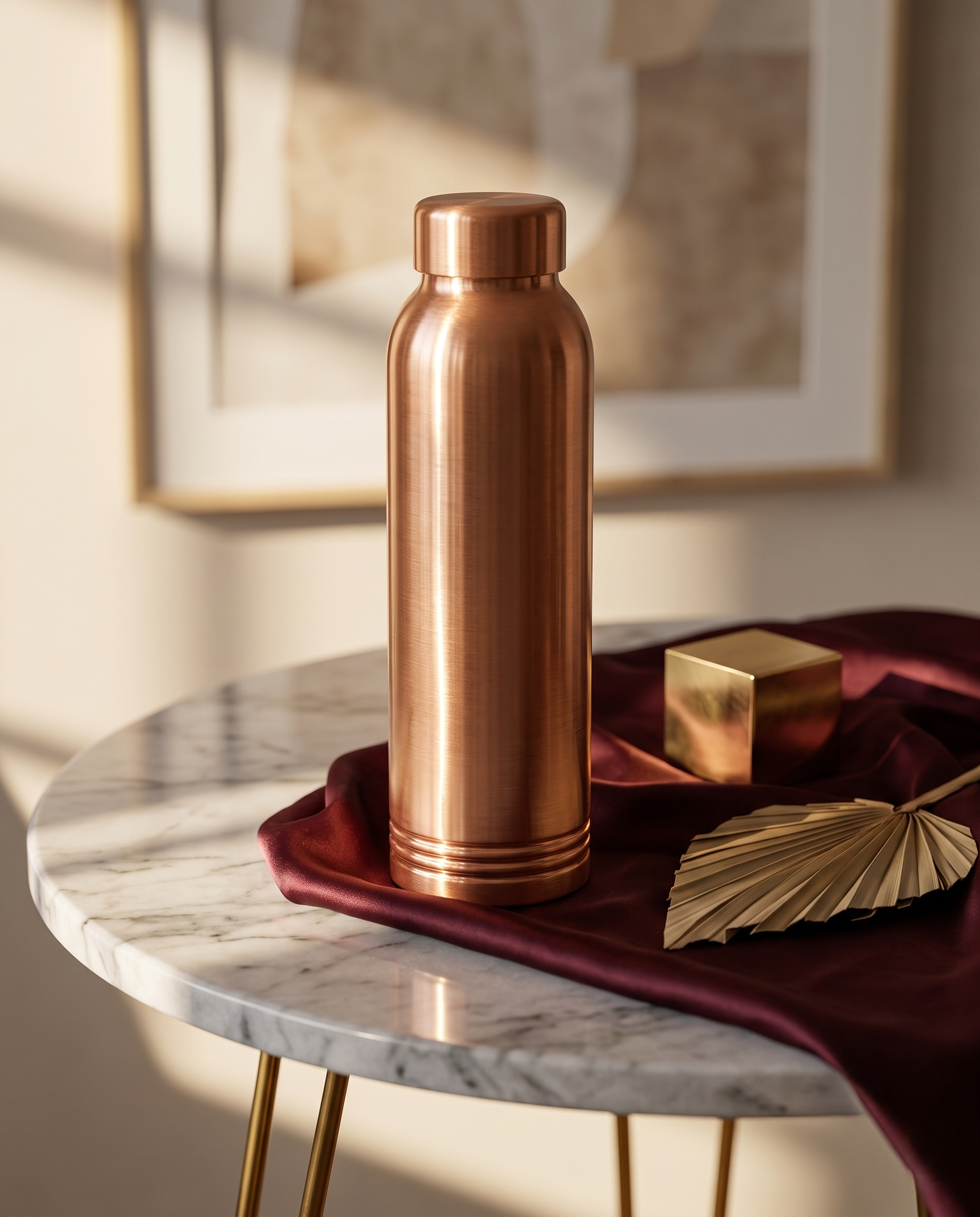 Copper Monarch Bottle 1000ml | 99% Pure Copper Water Bottle | Leakproof | Premium Ayurvedic Copper Drinking Bottle for Daily Hydration 1219 Avenue