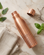 Copper PureSip Bottle 1000ml | 99% Pure Copper Water Bottle | Leakproof | Ayurvedic Copper Bottle | Premium Copper Drinking Bottle 1219 Avenue