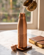 Copper PureSip Bottle 1000ml | 99% Pure Copper Water Bottle | Leakproof | Ayurvedic Copper Bottle | Premium Copper Drinking Bottle 1219 Avenue