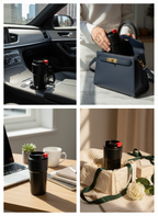 Eclipse Brew Flask 380ml | Hot & Cold Insulated Stainless Steel Flask | Travel Coffee Mug for Gym & Office | 1219 Avenue 1219 Avenue