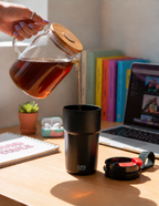 Eclipse Brew Flask 380ml | Hot & Cold Insulated Stainless Steel Flask | Travel Coffee Mug for Gym & Office | 1219 Avenue 1219 Avenue