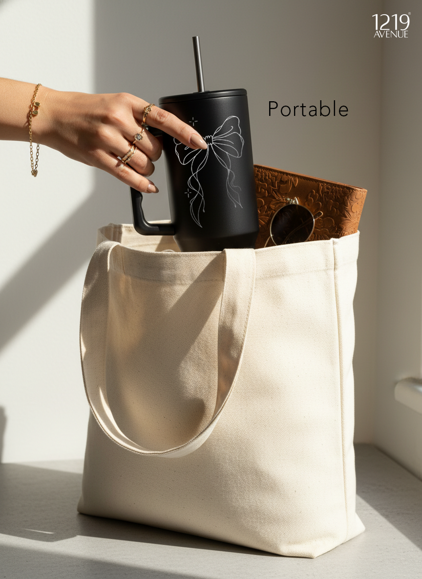 Elance WayFay Gen 3 1.2 ltr | 100% Leak-Proof |Bows Love | Double Walled Insulated Hot & Cold 18+ Hrs | 1200 ML 1219 Avenue