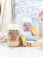 Frosted Can Shaped Sipper 500ml | BTS Print| 17oz Can Tumbler with Straw and Lid 1219 Avenue India