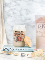 Frosted Can Shaped Sipper 500ml | BTS Print| 17oz Can Tumbler with Straw and Lid 1219 Avenue India