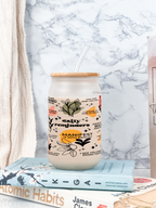 Frosted Can Shaped Sipper 500ml |Daily Reminder Print| 17oz Can Tumbler with Straw and Lid 1219 Avenue India