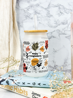 Frosted Can Shaped Sipper 500ml |Daily Reminder Print| 17oz Can Tumbler with Straw and Lid 1219 Avenue India