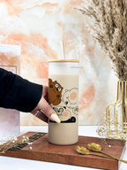 Frosted Grande Sipper 650ml| Bare Bears Print| 20oz Tall Tumbler with Straw and Lid 1219 Avenue India