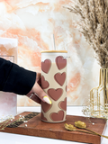 Frosted Grande Sipper 650ml| Big on Love Print| 20oz Tall Tumbler with Straw and Lid 1219 Avenue India
