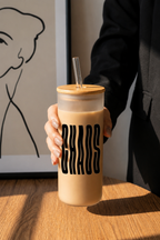 Frosted Grande Sipper 650ml| Chaos Print| 20oz Tall Tumbler with Straw and Lid 1219 Avenue