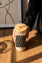 Frosted Grande Sipper 650ml| Chaos Print| 20oz Tall Tumbler with Straw and Lid 1219 Avenue