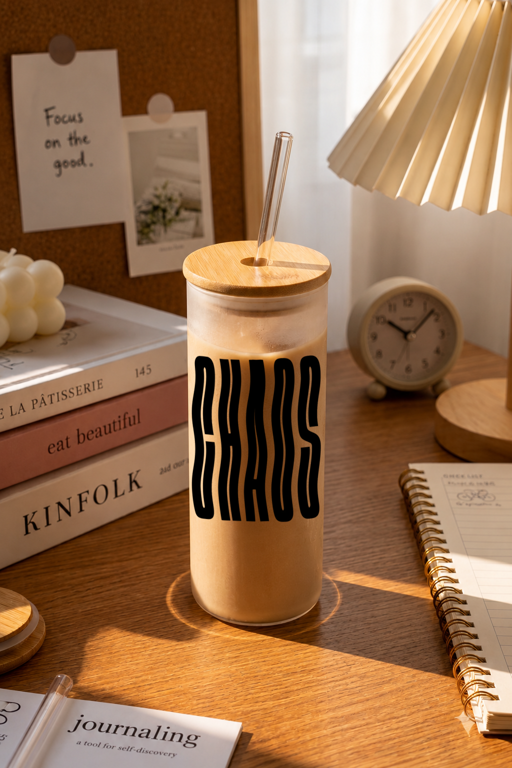 Frosted Grande Sipper 650ml| Chaos Print| 20oz Tall Tumbler with Straw and Lid 1219 Avenue