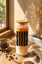 Frosted Grande Sipper 650ml| Chaos Print| 20oz Tall Tumbler with Straw and Lid 1219 Avenue