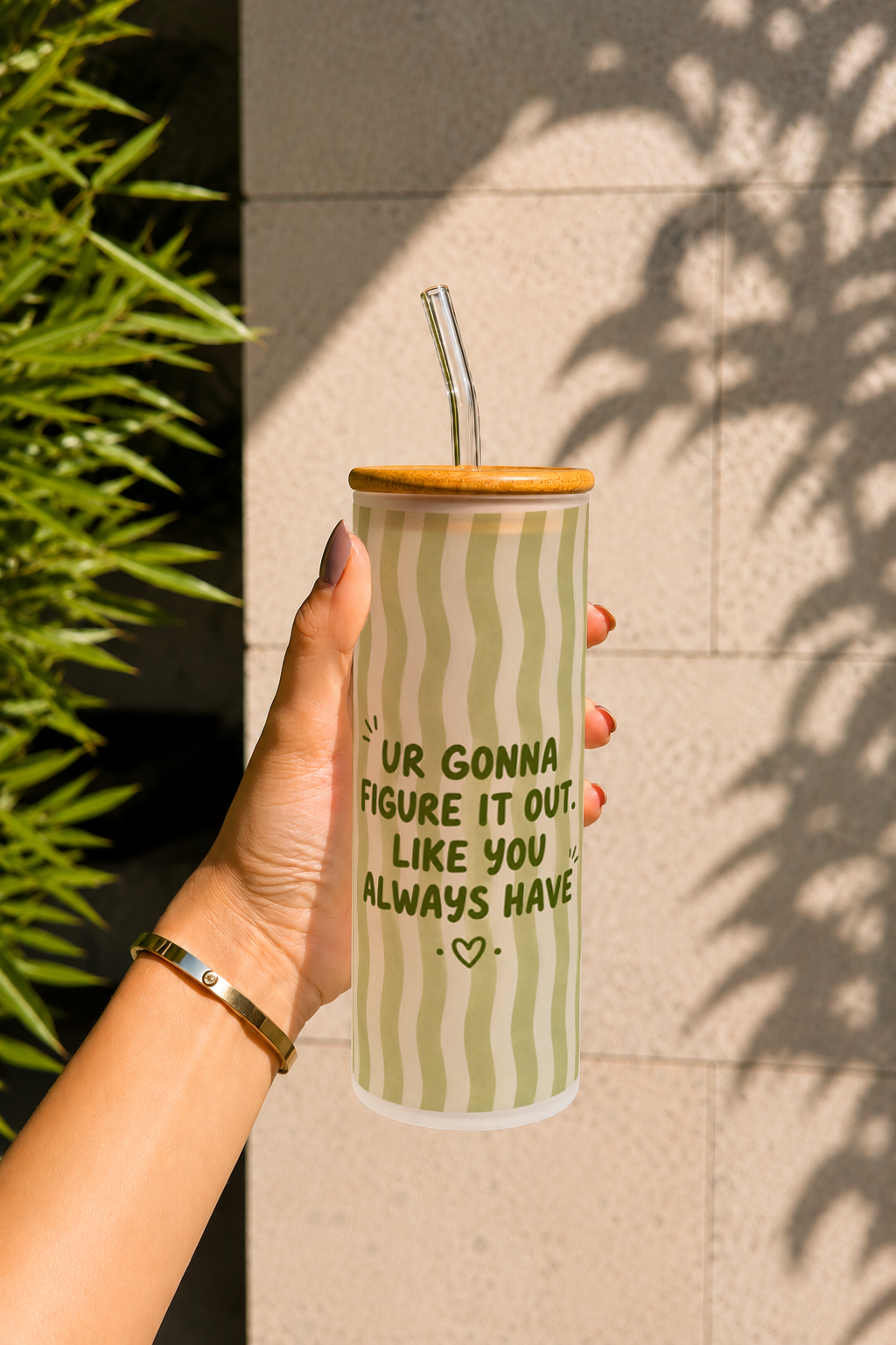 Frosted Grande Sipper 650ml| Figure It Out Print| 20oz Tall Tumbler with Straw and Lid 1219 Avenue