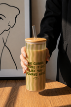 Frosted Grande Sipper 650ml| Figure It Out Print| 20oz Tall Tumbler with Straw and Lid 1219 Avenue