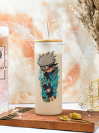 Frosted Grande Sipper 650ml| Kakashi Naruto Print| 20oz Tall Tumbler with Straw and Lid 1219 Avenue