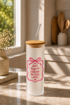 Frosted Grande Sipper 650ml|Little Wins Print| 20oz Tall Tumbler with Straw and Lid 1219 Avenue