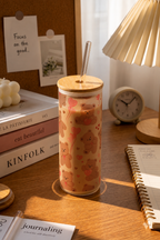 Frosted Grande Sipper 650ml|Teddy Luxe Print| 20oz Tall Tumbler with Straw and Lid 1219 Avenue