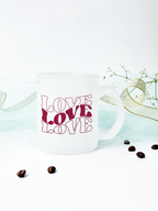 Frosted Mug 350ml | love Permanent Print | Pocket Picks Mugs 1219 Avenue India