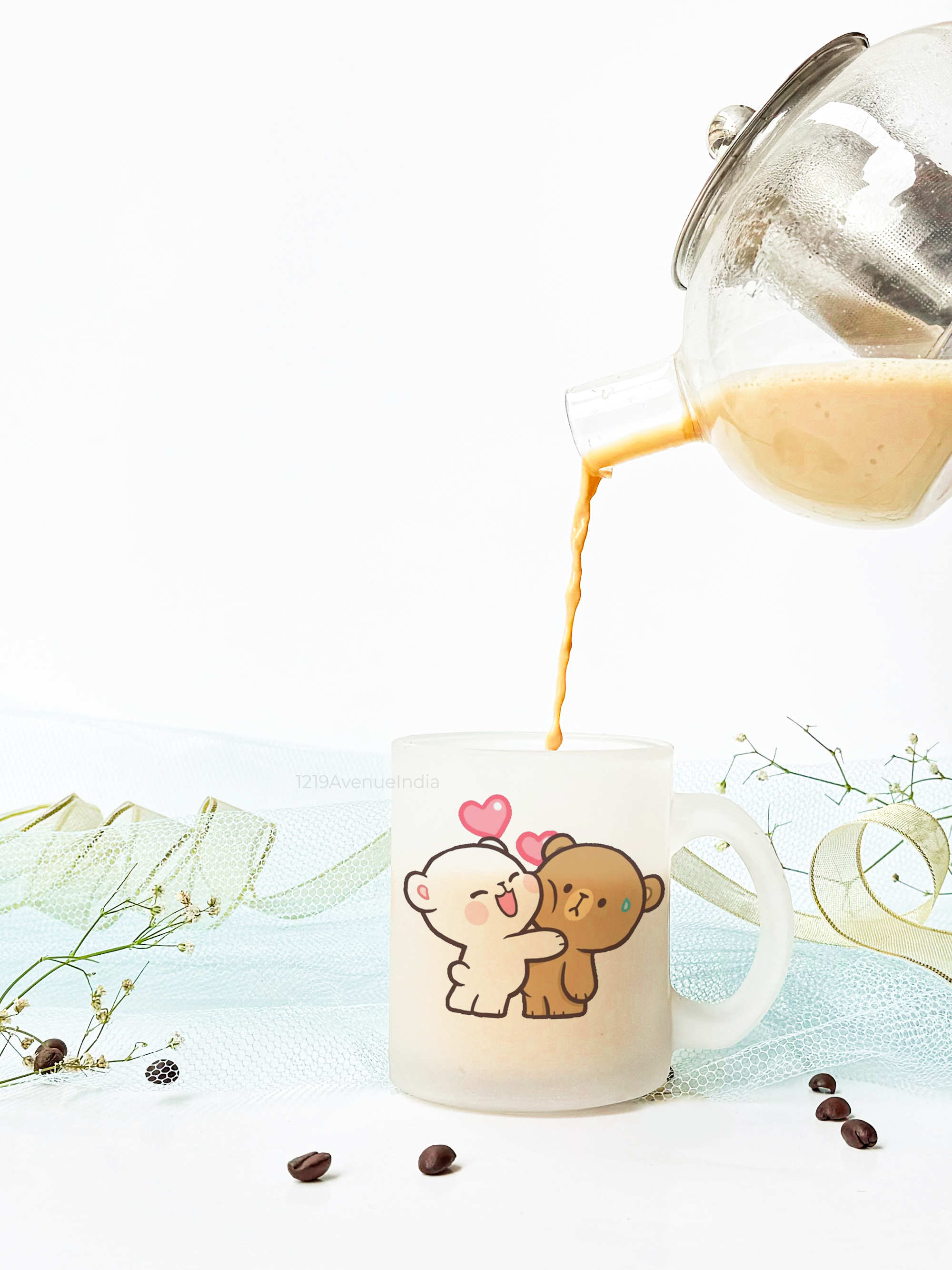 Frosted Mug 350ml | Milk & Mocha Print | Pocket Picks Mugs 1219 Avenue India