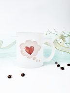 Frosted Mug 350ml | Thinkin bout love Print | Pocket Picks Mugs 1219 Avenue India