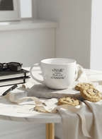 Grande Ceramic Coffee & Tea Cup – 380 ml | “Create More” Permanent Print | Premium Quality Ceramic Mug for Home, Office & Gifting 1219 Avenue India