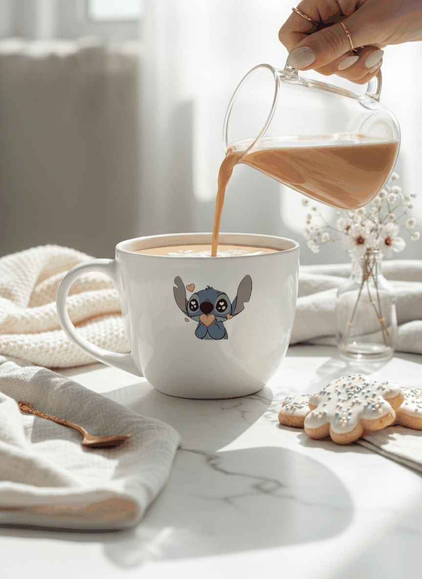 Grande Ceramic Coffee & Tea Cup – 380 ml | “Hell In Love” Permanent Print | Premium Quality Ceramic Mug for Home, Office & Gifting 1219 Avenue India