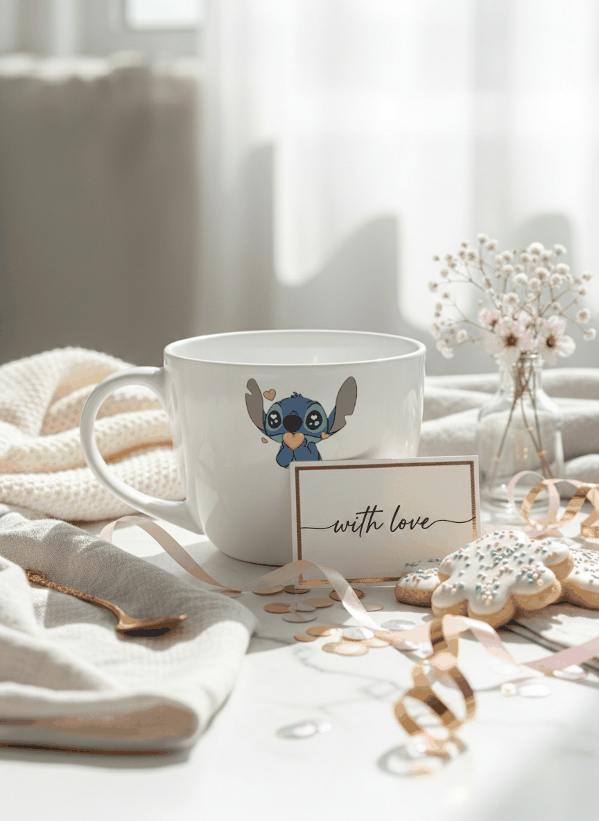 Grande Ceramic Coffee & Tea Cup – 380 ml | “Hell In Love” Permanent Print | Premium Quality Ceramic Mug for Home, Office & Gifting 1219 Avenue India