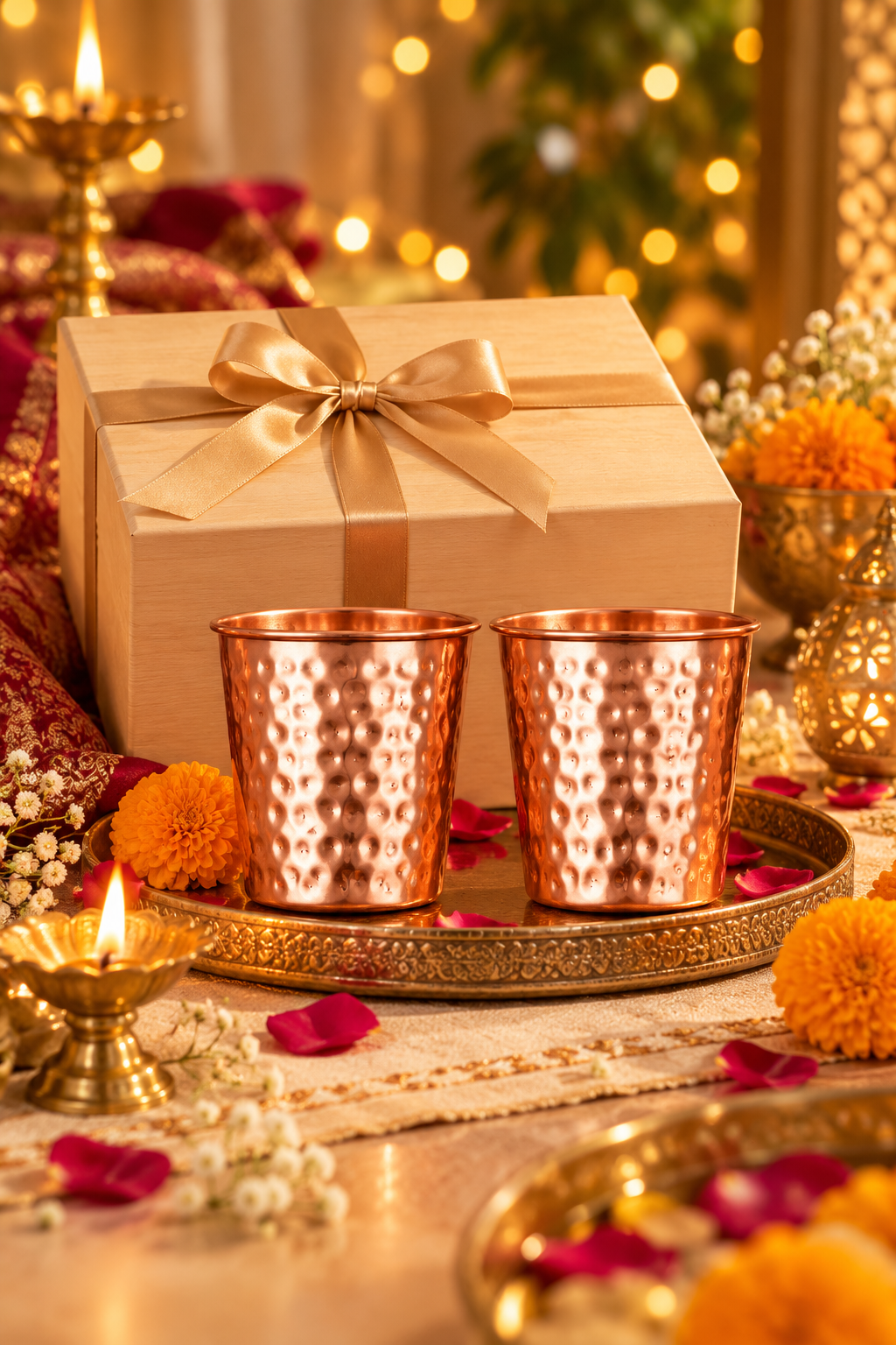 Hammermark Duo Copper Glass Gift Set | 99% Copper Glasses 300ml 1219 Avenue
