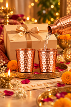 Hammermark Duo Copper Glass Gift Set | 99% Copper Glasses 300ml 1219 Avenue