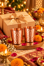 Hammermark Duo Copper Glass Gift Set | 99% Copper Glasses 300ml 1219 Avenue