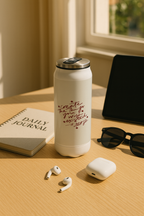 Ivora Metal Can Sipper 450 ML| Metal Cans 450 ML | Create Things Print | Double Walled Hot And Cold Tumbler 1219 Avenue India
