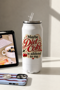 Ivora Metal Can Sipper 500 ML| Addicted to Me Print | Double Walled Hot And Cold Tumbler 1219 Avenue