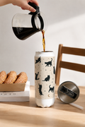 Ivora Metal Can Sipper 500 ML| Celestial Paws Print | Double Walled Hot And Cold Tumbler 1219 Avenue