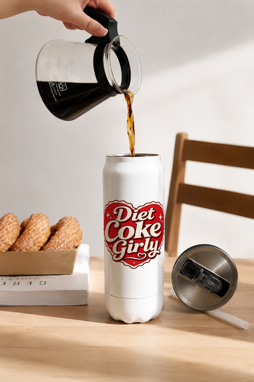 Ivora Metal Can Sipper 500 ML| Diet Coke Club Print | Double Walled Hot And Cold Tumbler 1219 Avenue
