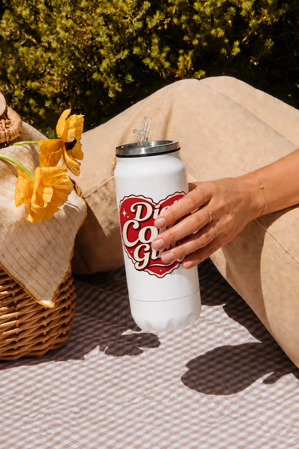 Ivora Metal Can Sipper 500 ML| Diet Coke Club Print | Double Walled Hot And Cold Tumbler 1219 Avenue