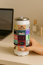 Ivora Metal Can Sipper 450 ML| Metal Cans 450 ML | Harry Potter Wizardry Print | Double Walled Hot And Cold Tumbler 1219 Avenue India