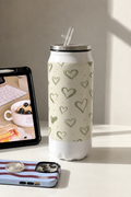 Ivora Metal Can Sipper 500 ML| Sage in Love Print | Double Walled Hot And Cold Tumbler 1219 Avenue