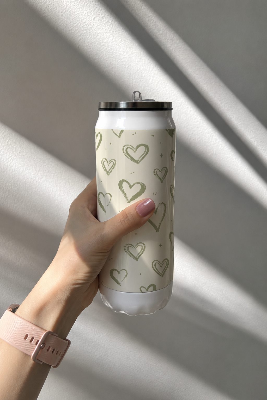 Ivora Metal Can Sipper 500 ML| Sage in Love Print | Double Walled Hot And Cold Tumbler 1219 Avenue
