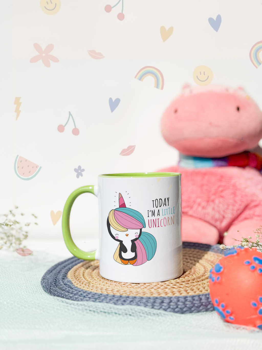 Kids Ceramic Mug 350ml | I Am Unicorn Permanent Print | Kids Worthy Mugs 1219 Avenue India