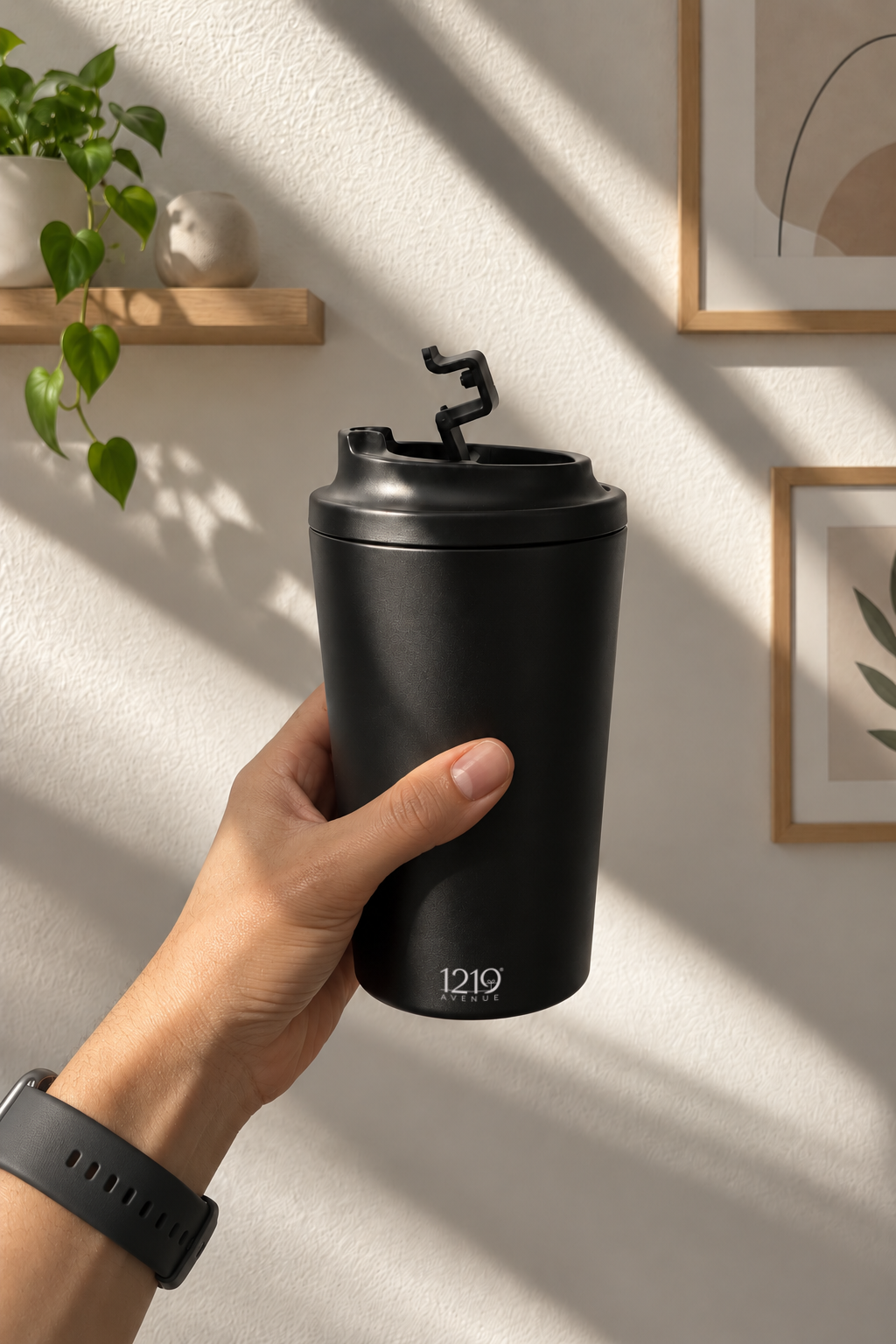 Latte Line Barista Flask 400ml | Insulated Stainless Steel Hot & Cold Travel Mug | 1219 Avenue 1219 Avenue
