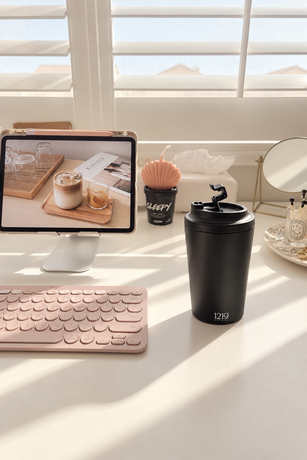 Latte Line Barista Flask 400ml | Insulated Stainless Steel Hot & Cold Travel Mug | 1219 Avenue 1219 Avenue